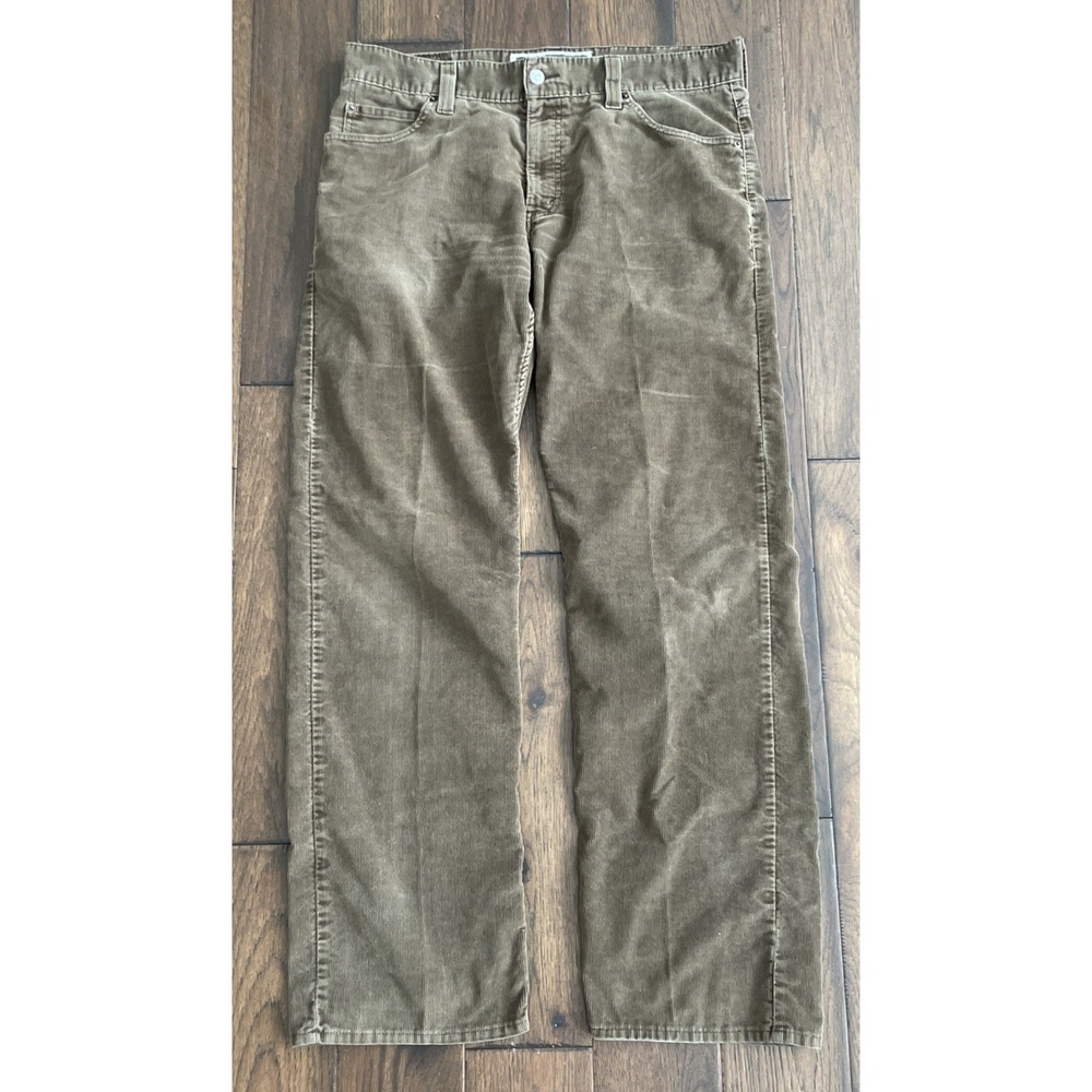 Levi's 549 Men's 36x34 Low Loose Corduroy Pants Brown Straight Leg